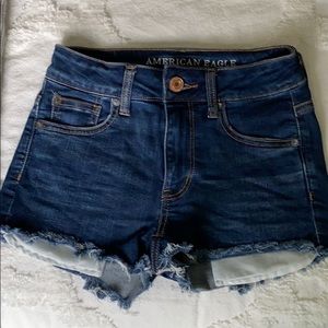 American Eagle Hi Rise Shortie Jean short